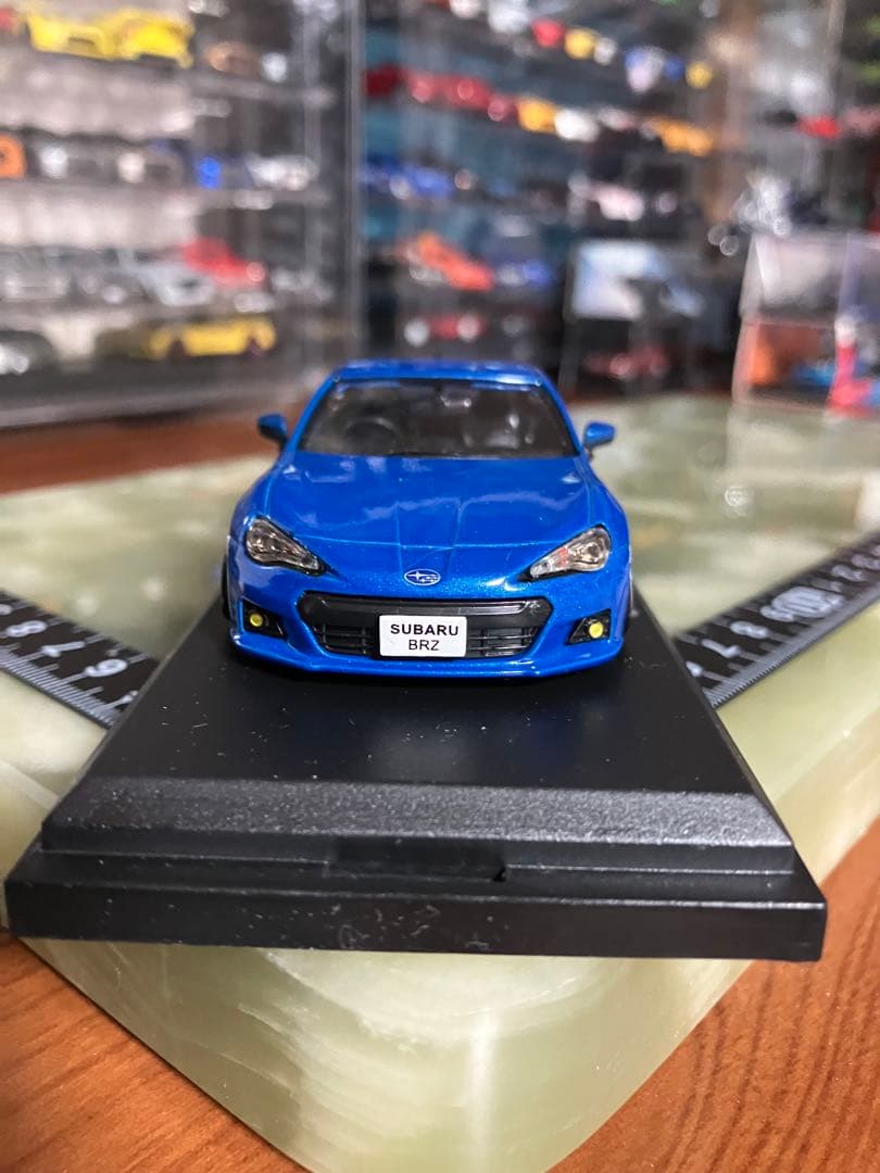 SUBARU BRZ 青 1/43 ローダウンカスタム　美品　ノレブ