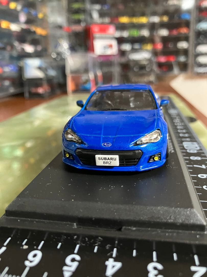 SUBARU BRZ 青 1/43 ローダウンカスタム　美品　ノレブ