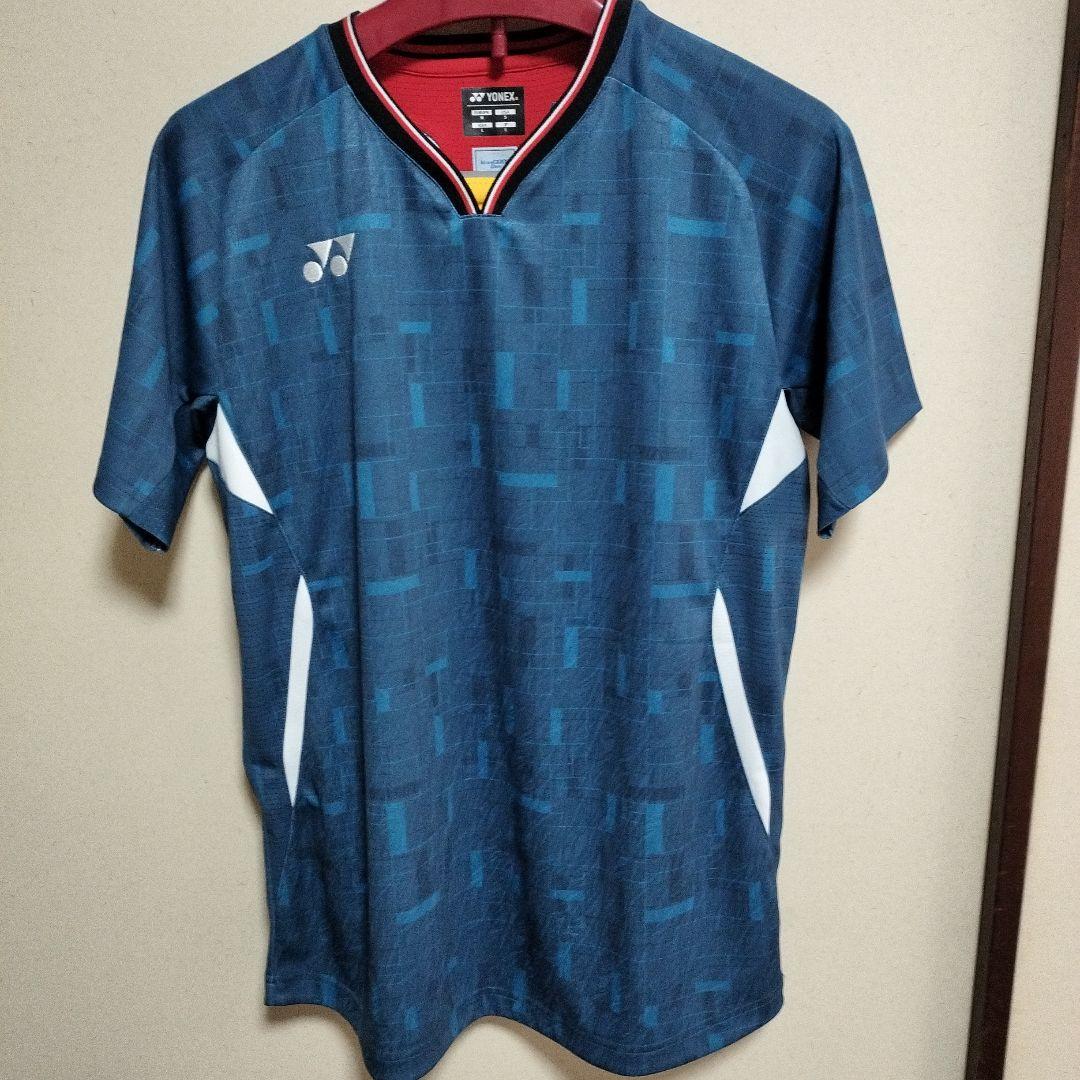 YONEX バドミントンシャツ Lサイズ ダークブルー新品