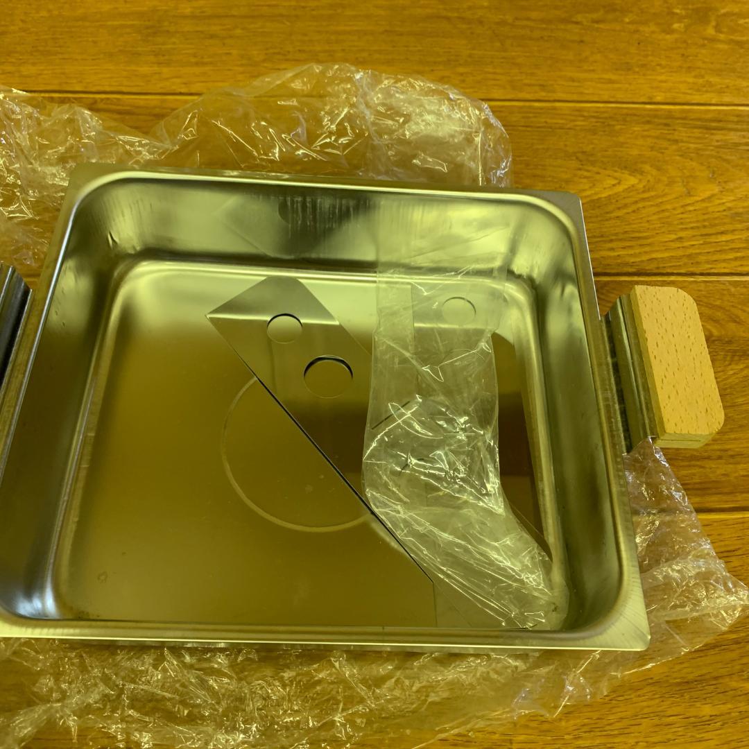 角形おでん鍋　銅鍋　使用感なし美品　電器保温卓上鍋　中央産業