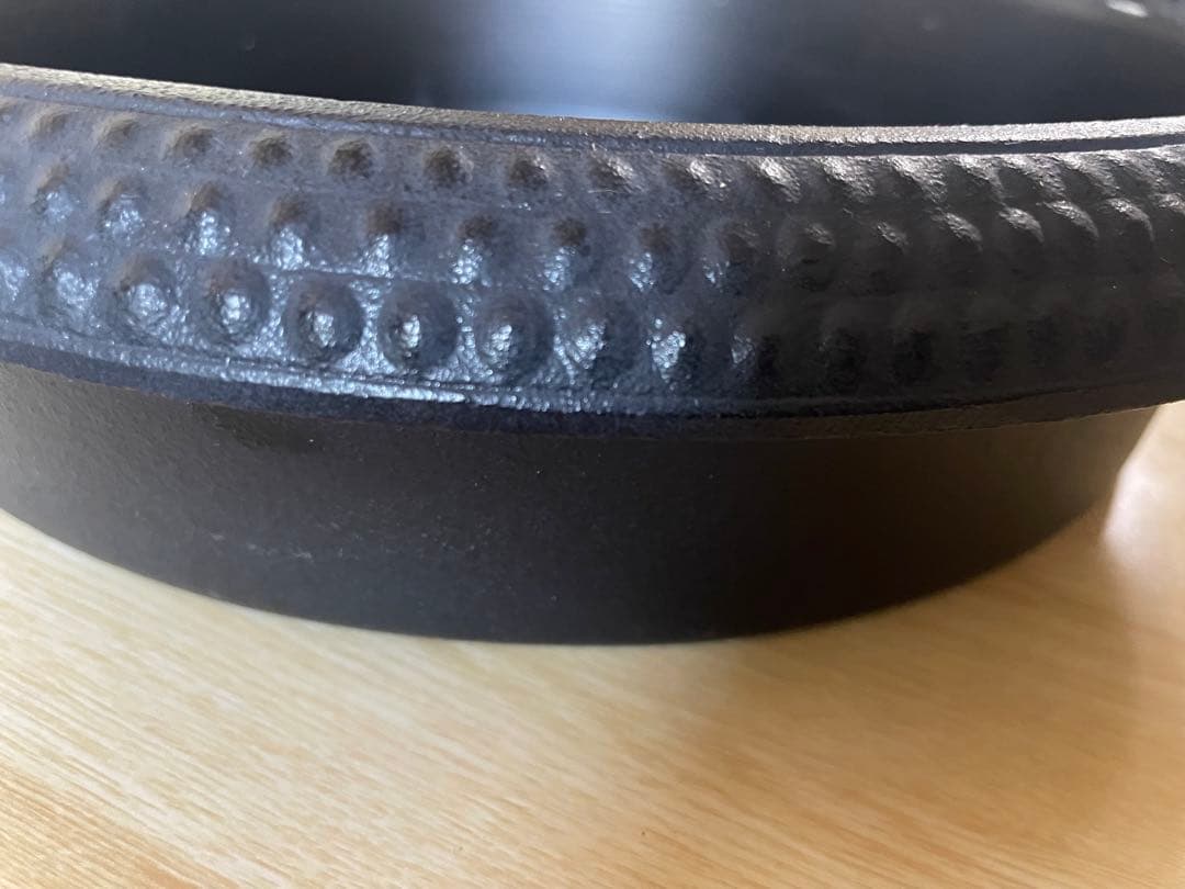 【新品・長期保管】南部鉄器 すき鍋（有限会社 鍋元）箱付き／検査証・取説あり