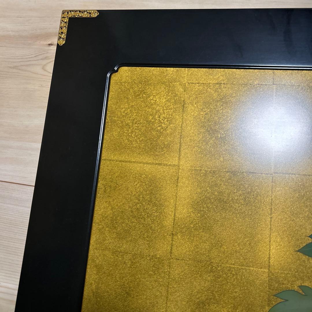 金色の牡丹 日本画 礼徳