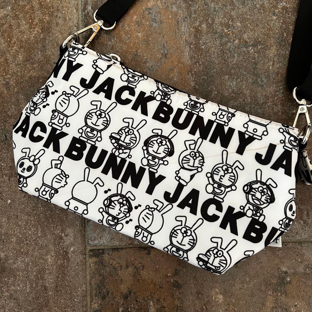 Jack Bunny!! ドラえもんシリーズ ショルダーバッグ ロゴボーダー柄