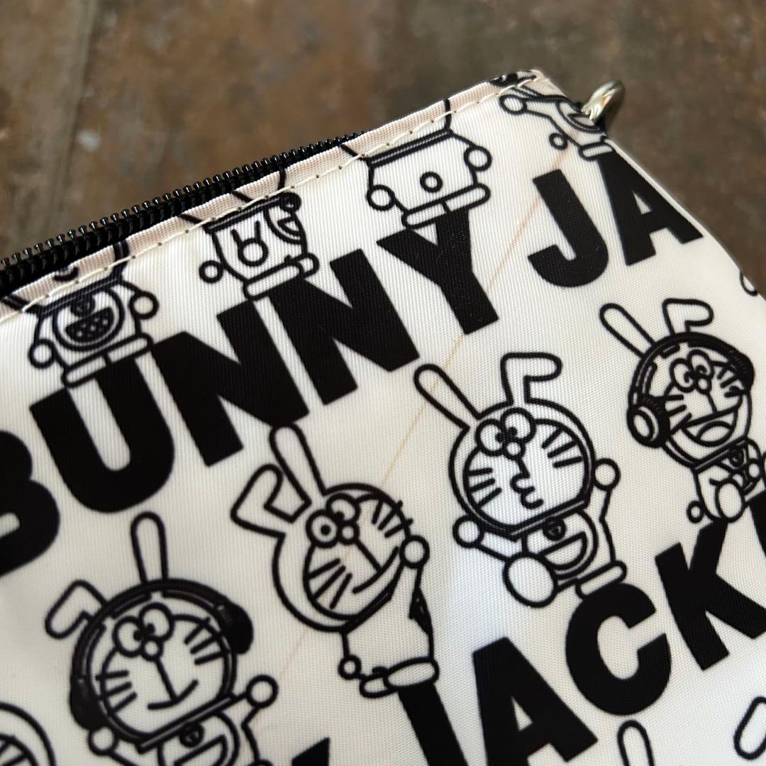 Jack Bunny!! ドラえもんシリーズ ショルダーバッグ ロゴボーダー柄