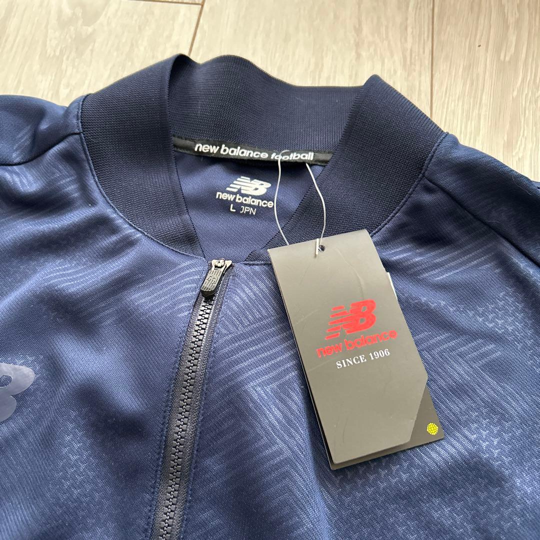 new balanceニューバランス ハーフジップトップ Lサイズ ネイビー