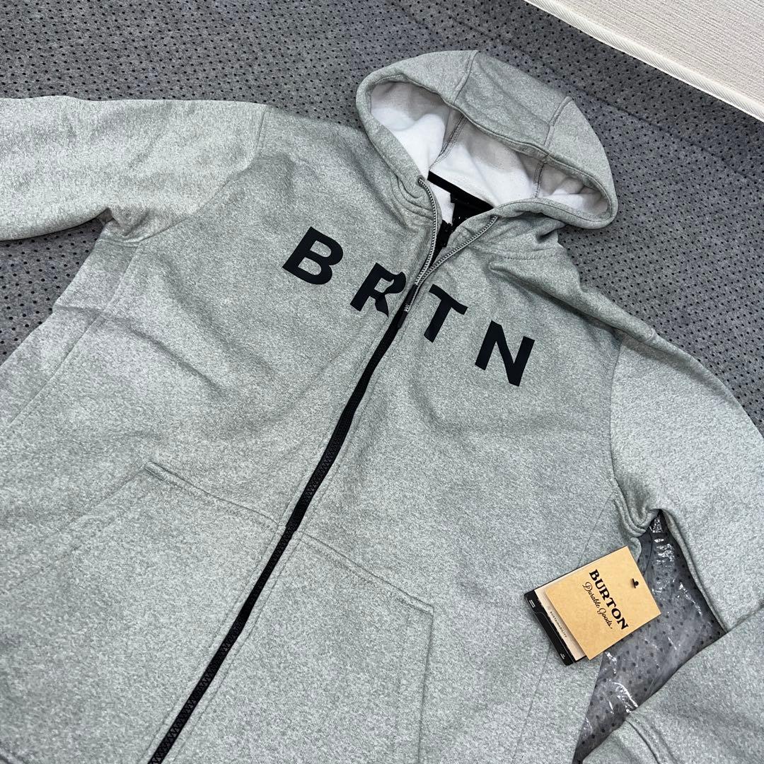 【新品未使用】BURTON 撥水ジップパーカー ブグレー Ｌサイズ スノーボード