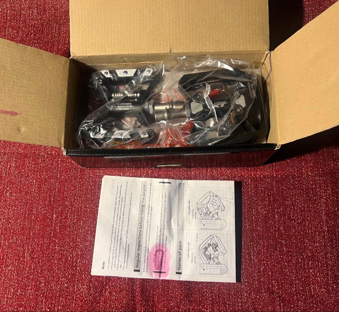 Shimano DEORE XT PD-T8000ペダル クリート付き　未使用