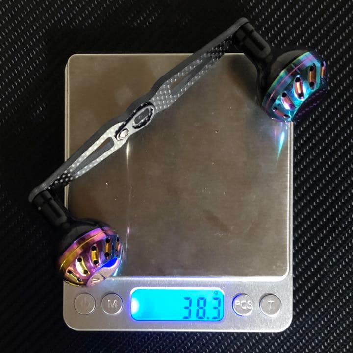 軽量カーボンストレートハンドル&パワーハンドルノブ フルセット オーロラ