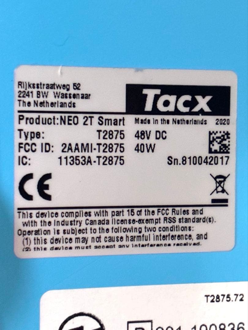Tacx NEO 2T Smart スマートトレーナー