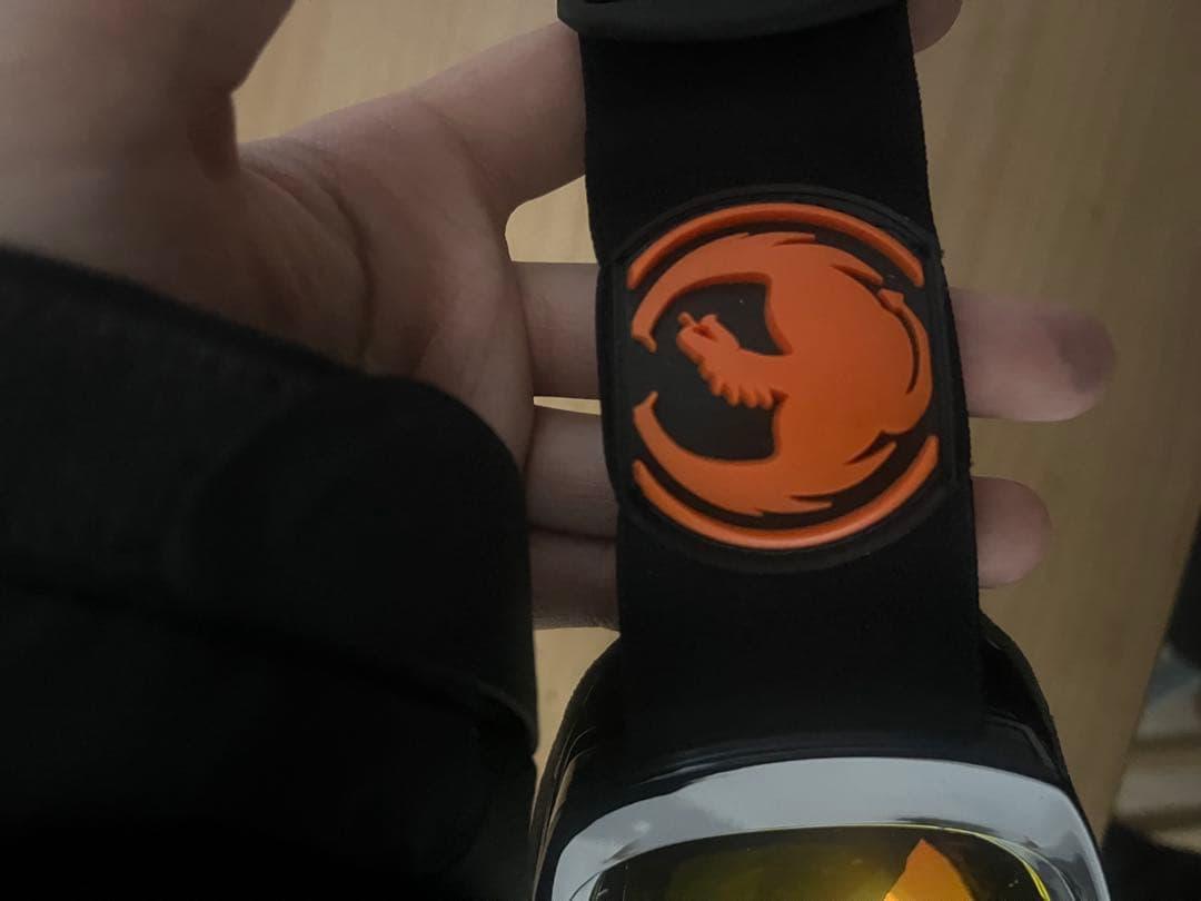 DRAGON　スノーゴーグル 予備レンズ付　オレンジ
