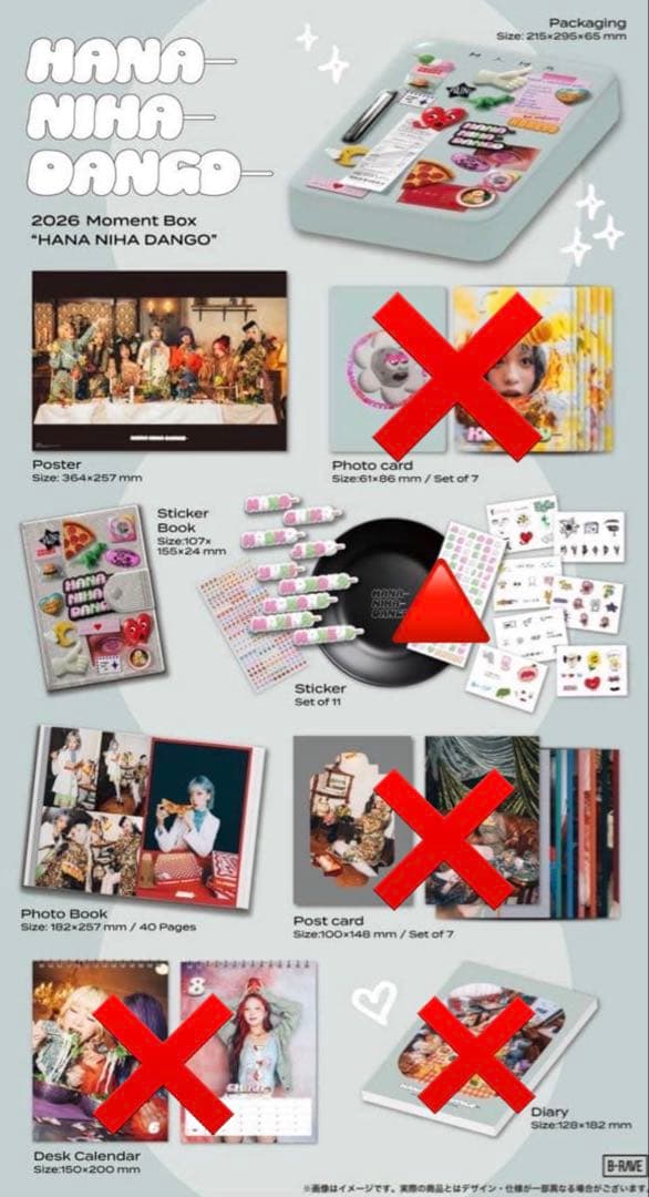 HANA NIHA DANGO グッズセット 2026 Moment Box