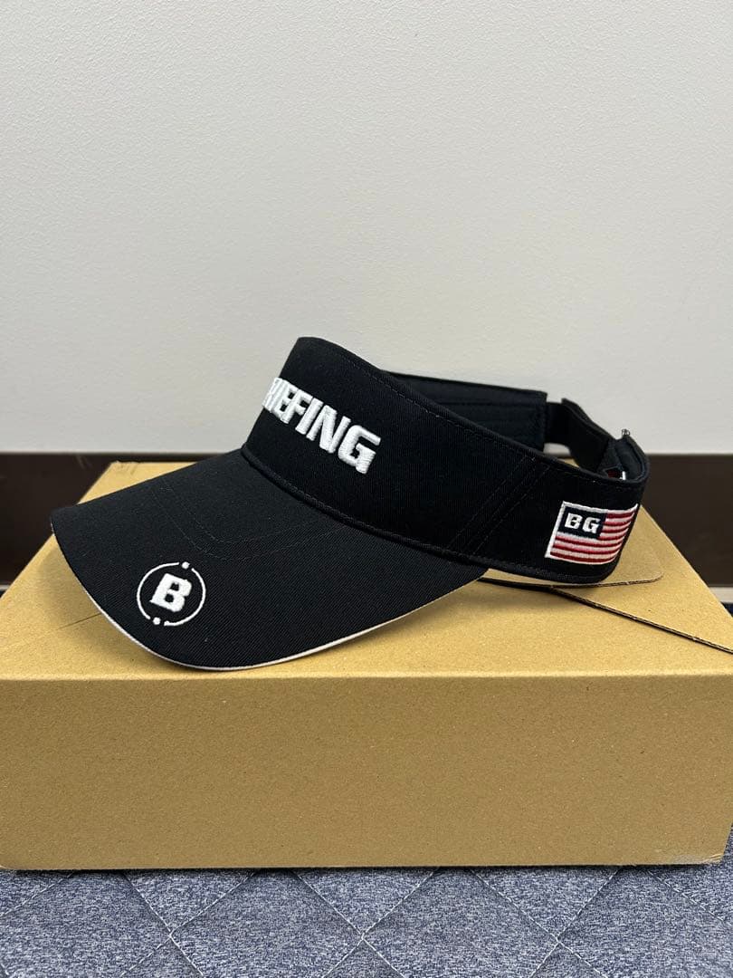 新品 BRIEFING GOLF サンバイザー　ブラック