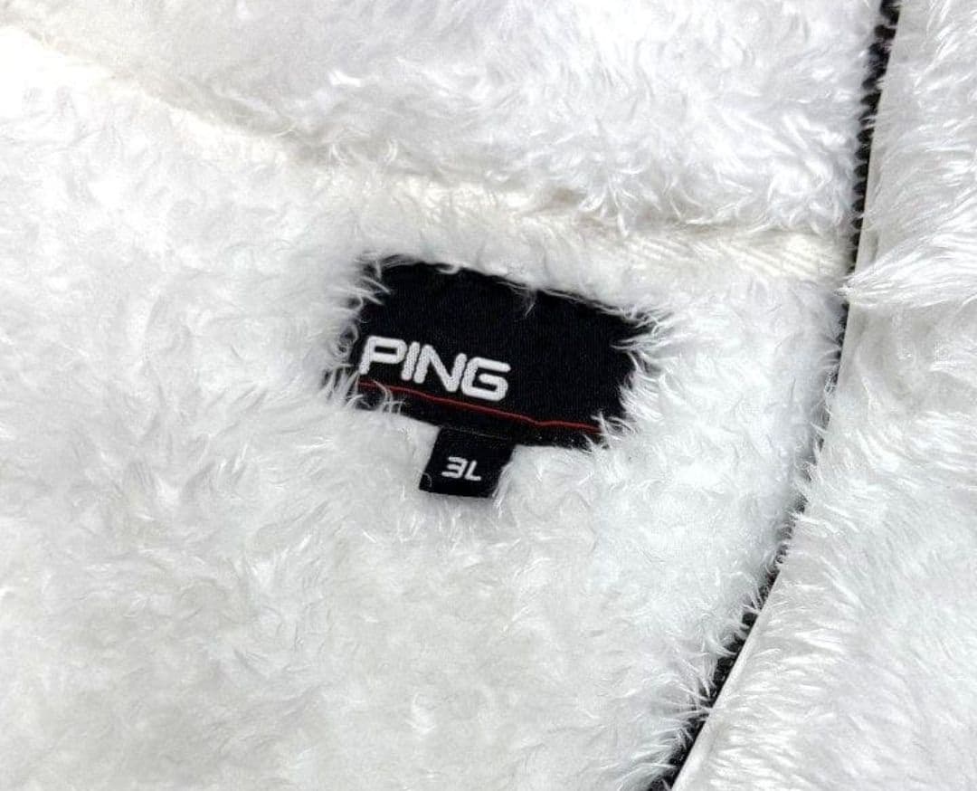 ☆新品 PING ボアフリース フルジップ ベスト 3L