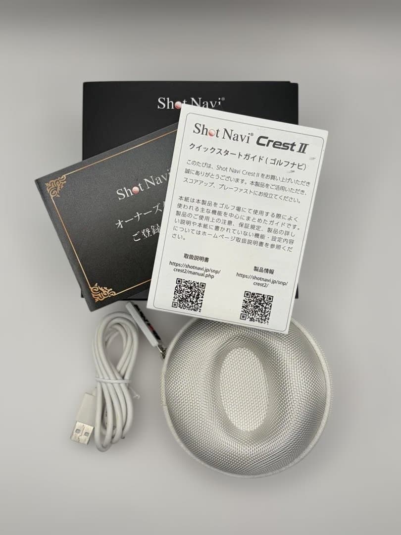 Shot Navi ショットナビ Crest II ゴルフ GPS ウォッチ