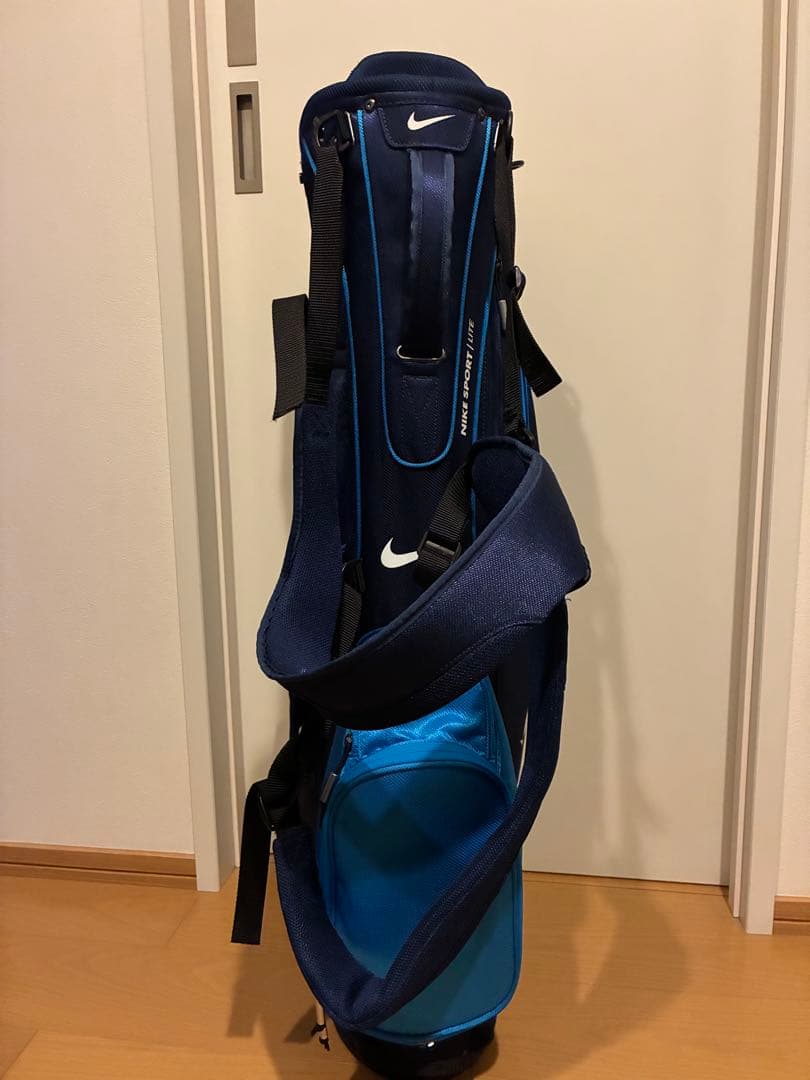 【美品】Nike ゴルフスタンドバッグ ネイビー/ブルー