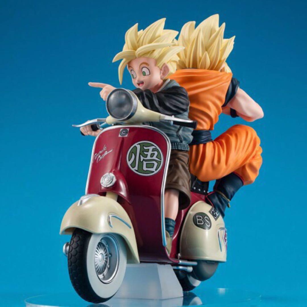 デスクトップリアルマッコイEX ドラゴンボールZ孫悟空＆孫悟飯＆バイク03ブルマ