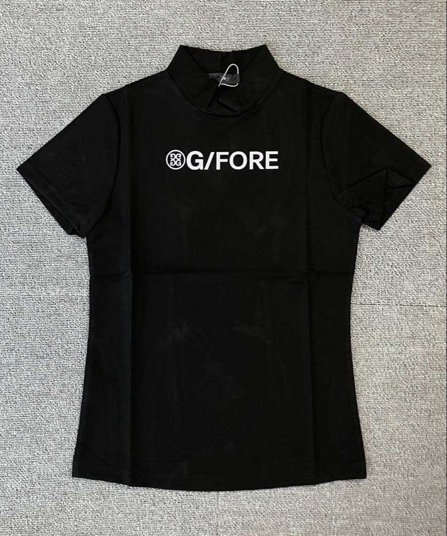 ジーフォア ゴルフ G/FORE Lサイズ レディース モックネック Tシャツ