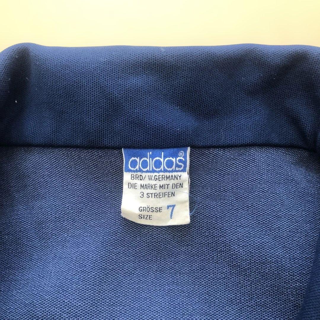 【希少サイズ7】80sデサント製 adidasトラックジャケット 西ドイツ