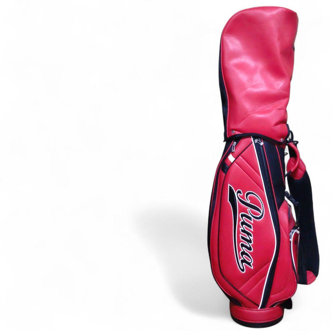 PUMA GOLF　プーマ キャディバッグ 9型　5分割　軽量　レッド×ブラック