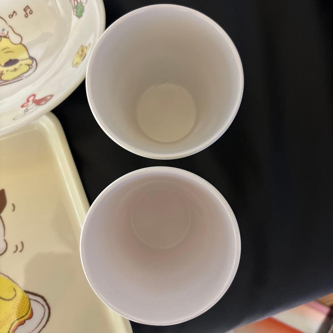 サンリオキャラクターズ どんぶり カレー皿 コップ トレーのセット