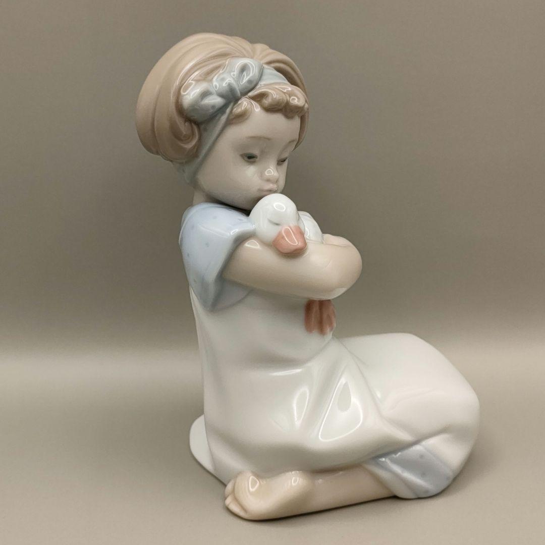 リヤドロ NAO　農場のお友達　少女　あひる