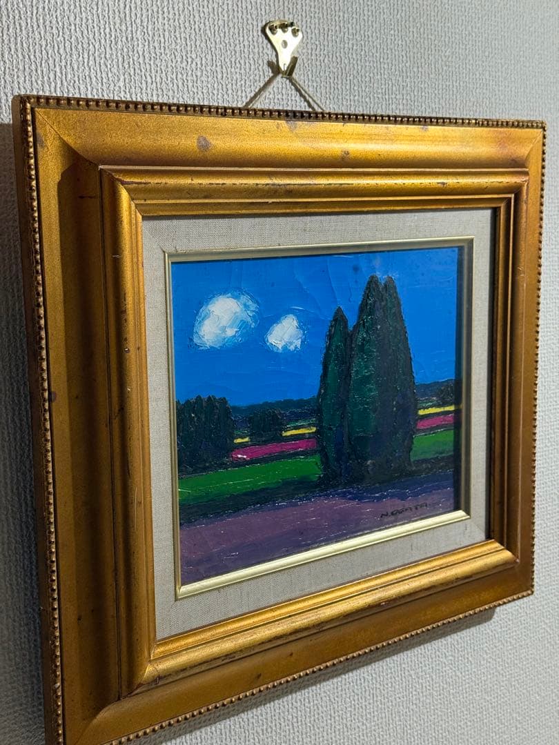 時代物　小県ニ一【風景画】1977肉筆油彩画
