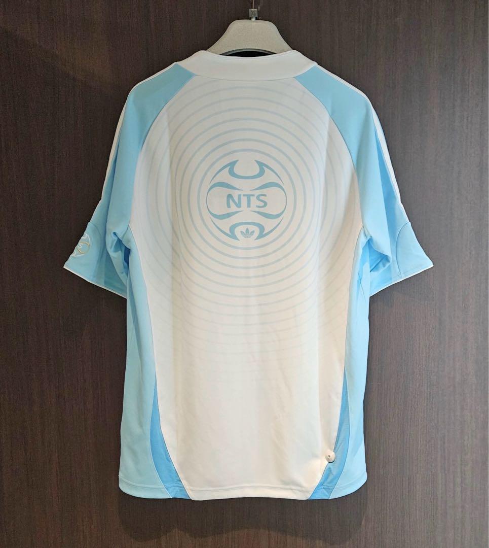新品S Adidas×NTS RADIO半袖Tシャツ ブルー JI5132