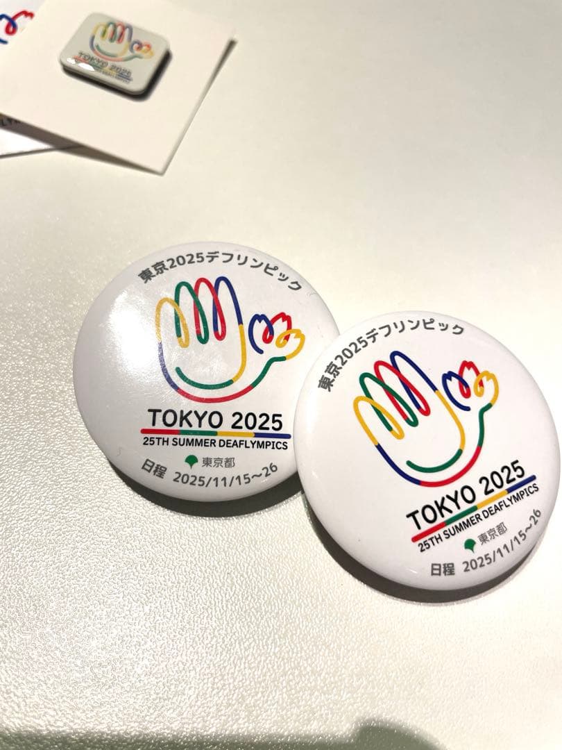 【非売品】東京2025世界陸上・デフリンピック　バッジ セット