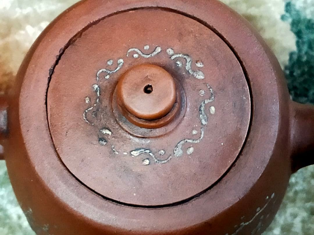 ♥小さな♥　中国　♥朱泥♥　急須　♥　よこ１００ｍｍ　骨董　古玩