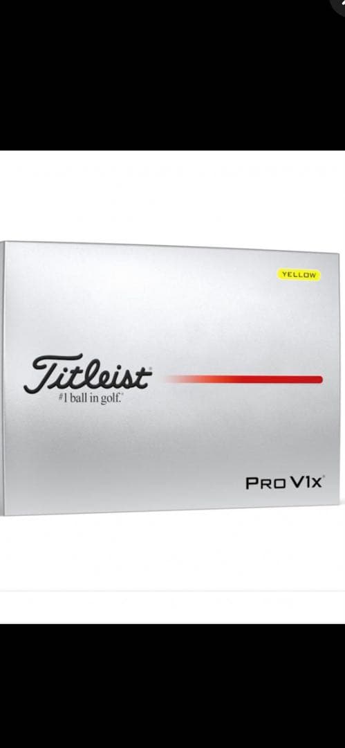 2025年タイトリストゴルフボール　プロPRO V1X イエロー2ダース新品
