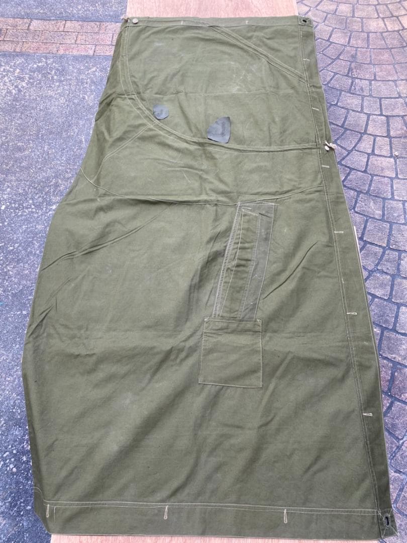 ★ USED ルーマニア軍 放出 ポンチョ テントシート パラトカ オリーブ