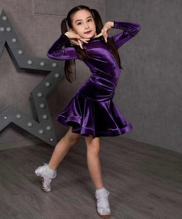 子供子供用社交ダンス衣装　キッズダンスドレス　子供用ダンスウェア　ダンス　ドレス