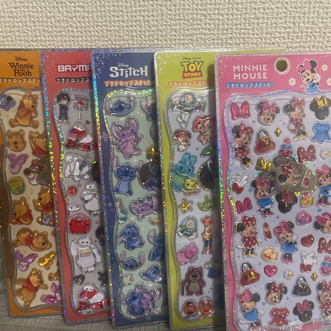 【正規品】プチドロップステッカー ディズニー 5枚セット