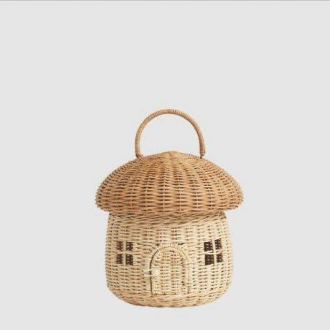 未使用olliella きのこバスケット かご ドールハウス オリエラ 正規品