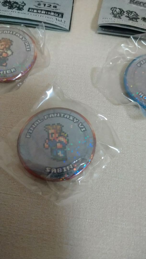レコードキーパー　缶バッジ　ホロ　SABIN　　HOPE　BALTHIER