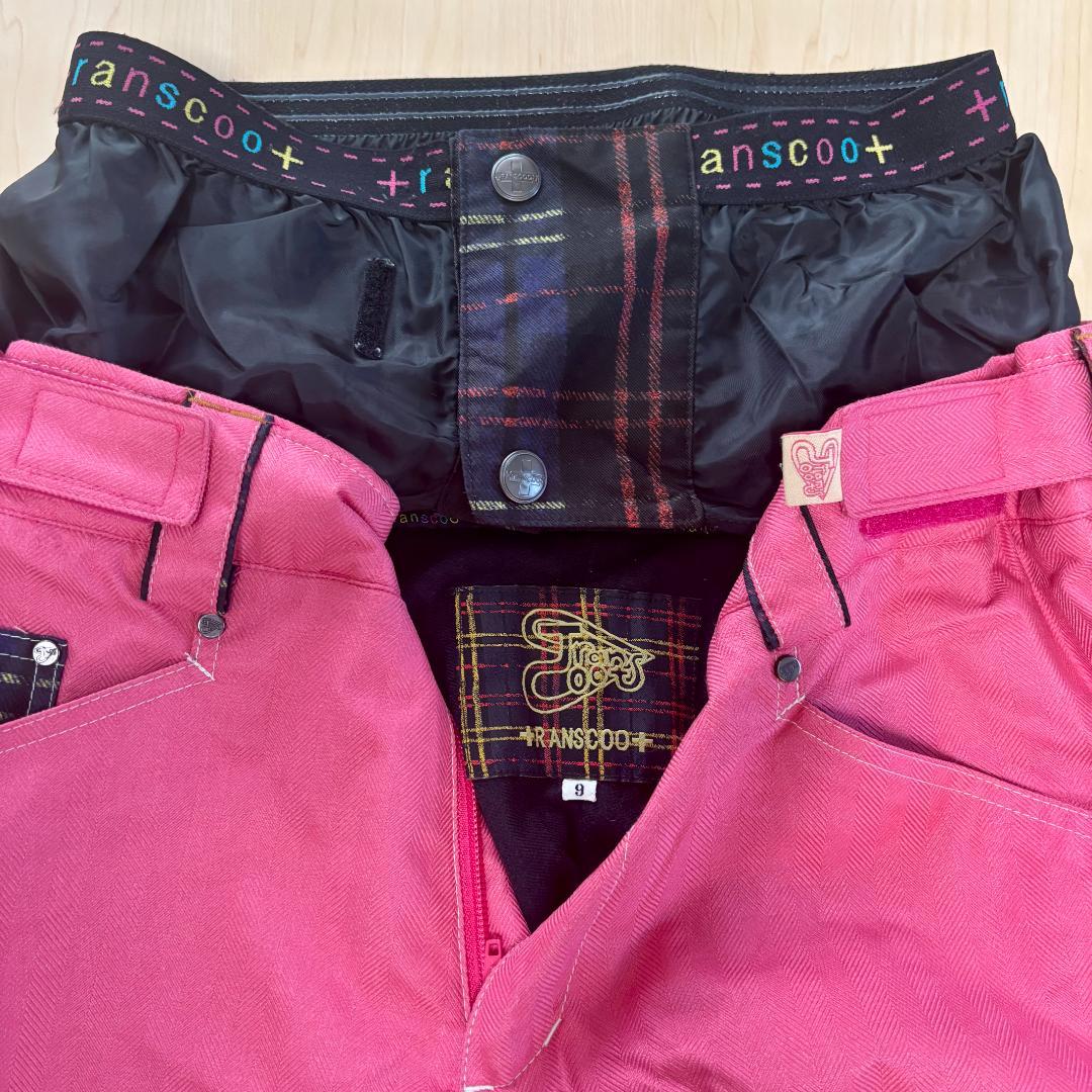 transcoot スノーボードパンツ レディース ピンク スノボ ウェア