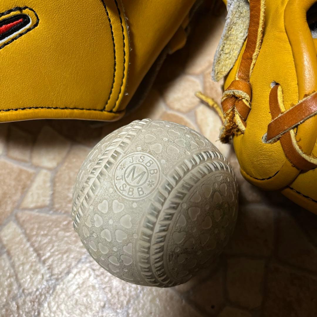 ナイキ 軟式 野球 グローブ 大人用 2個+ボールセット キャッチボール 128