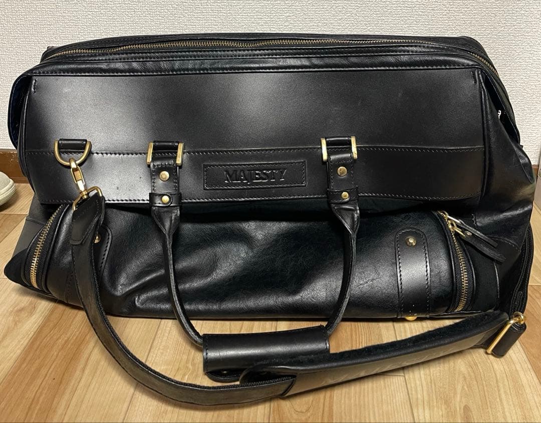 MAJESTY ボストンバック　ゴルフバック　レザー