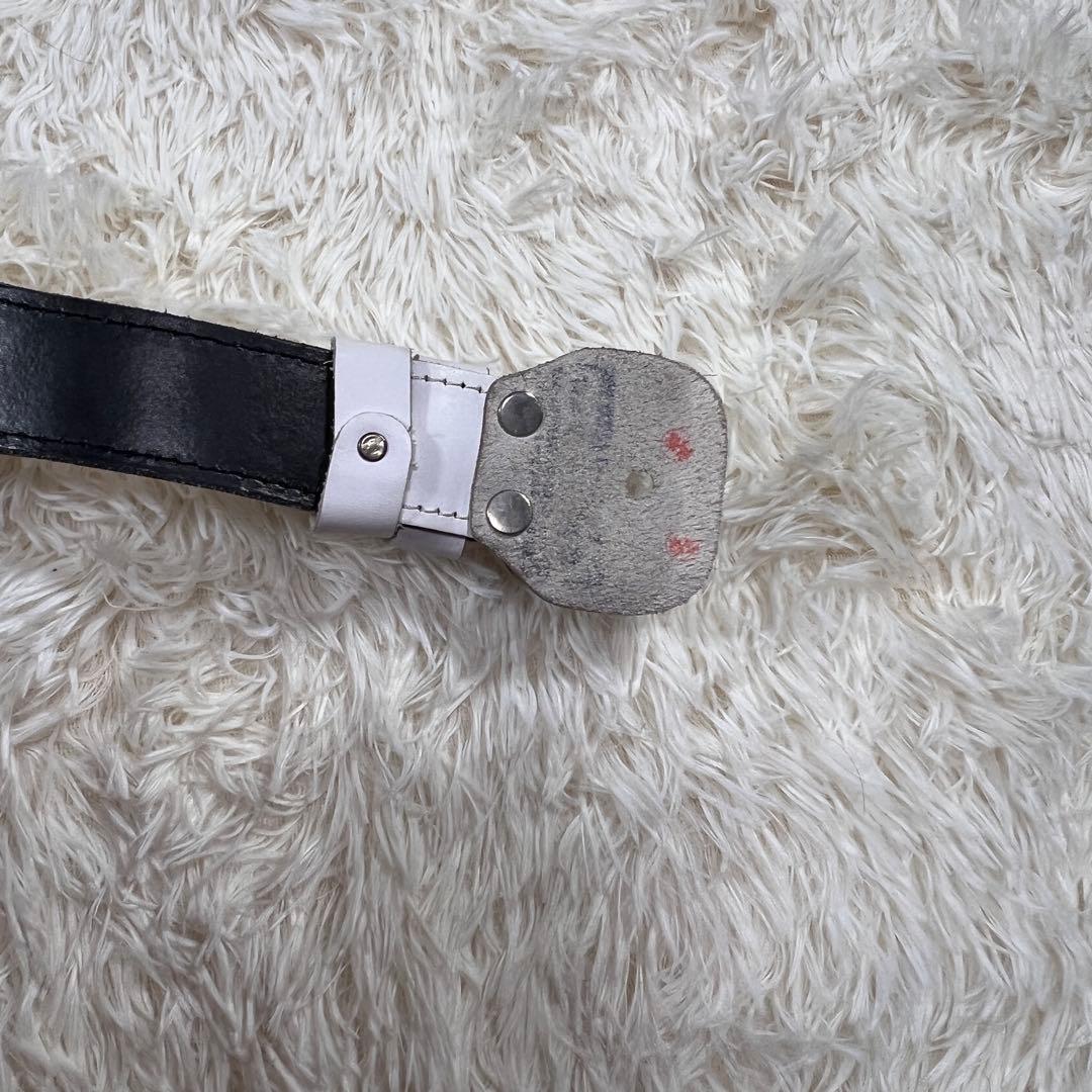 良品 クリオ CHRIO ベルト 白 レザー 肉厚 トレーニング ウエイト