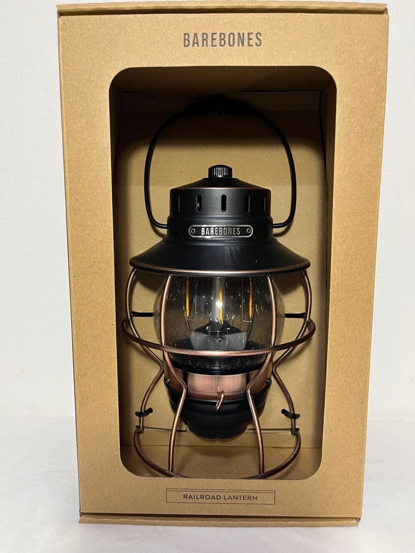 ［新品］BAREBONES レイルロードランタンLED アンティークブロンズ