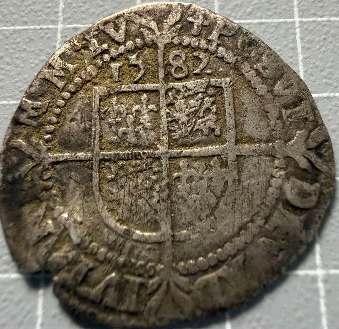 S*y様 1582年 英国エリザベス1世 3ペンス銀貨