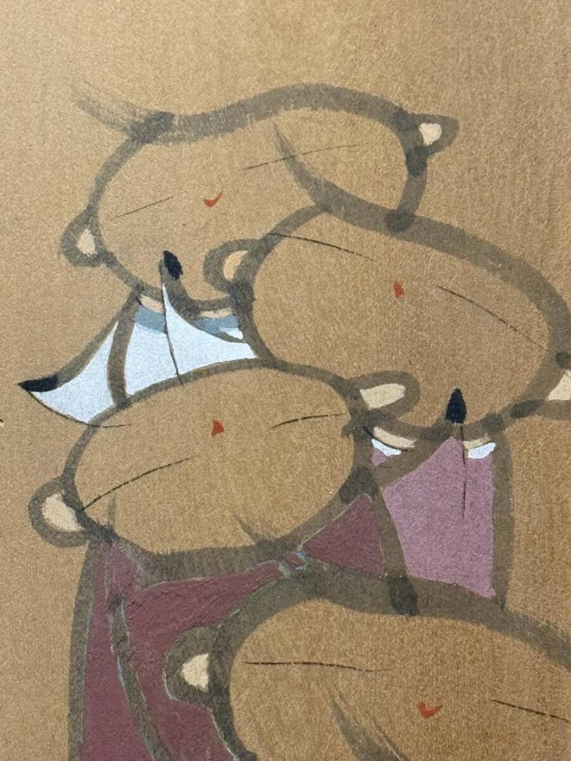 地蔵絵 真作 丸山今朝三画 高98㎝ 岡崎市発送 7288