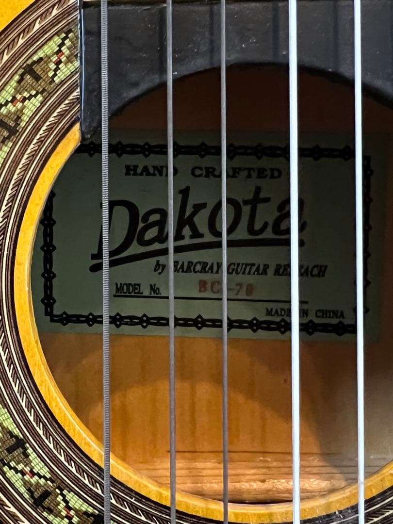 アコースティックギタークラシックギター DAKOTA BC-70 ギター