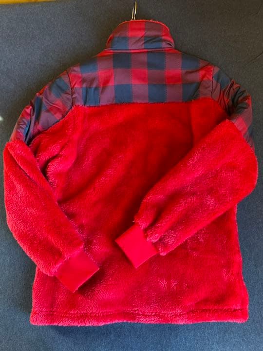 【美品】ボアフリース　チェックジャケット