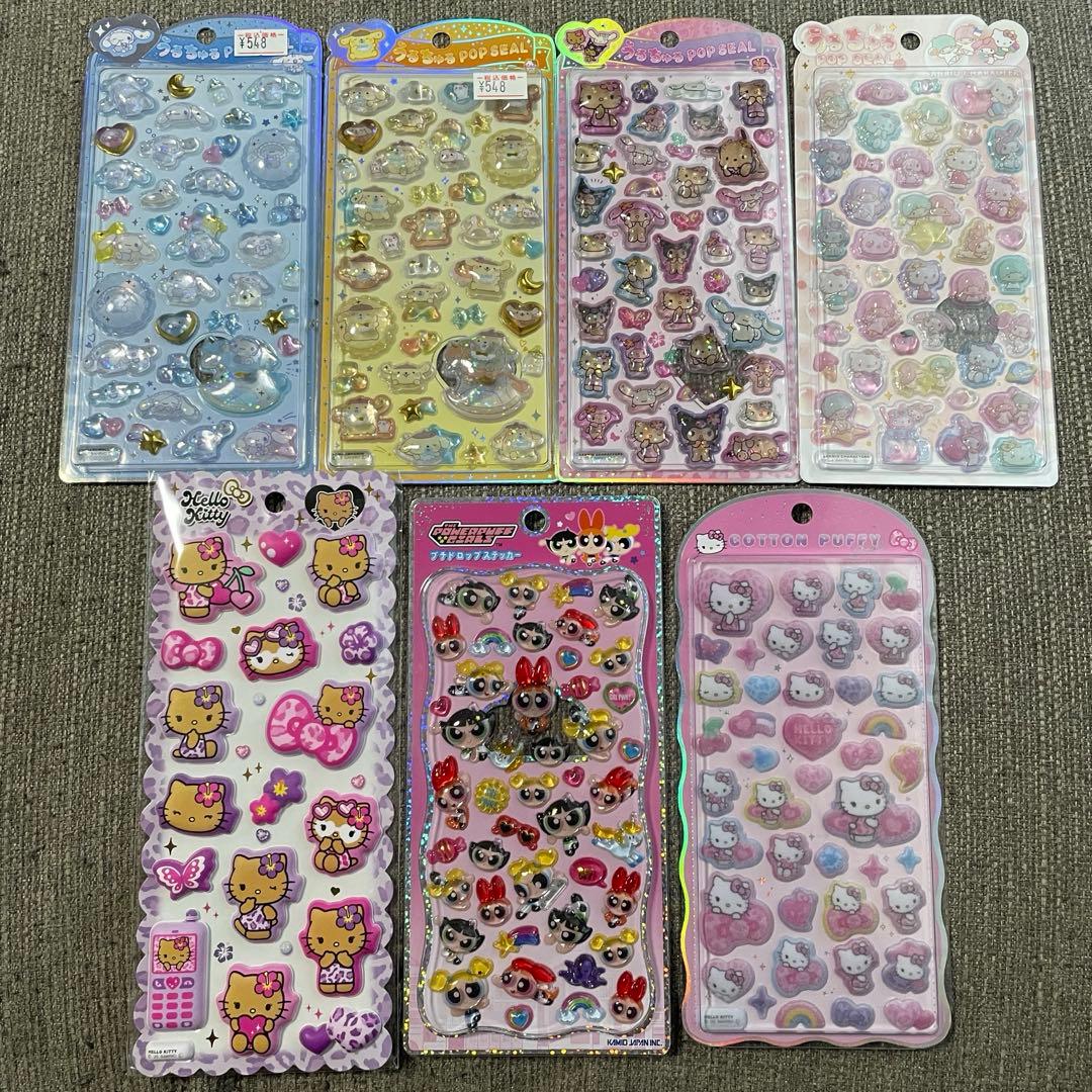 (*)様 うるちゅるポップシール　サンリオベビー　プリン　シナモン　日焼けキティ