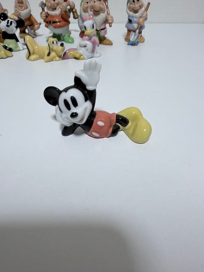 ディズニー 陶器 レトロ レア七人の小人 フィギュア 12体セット