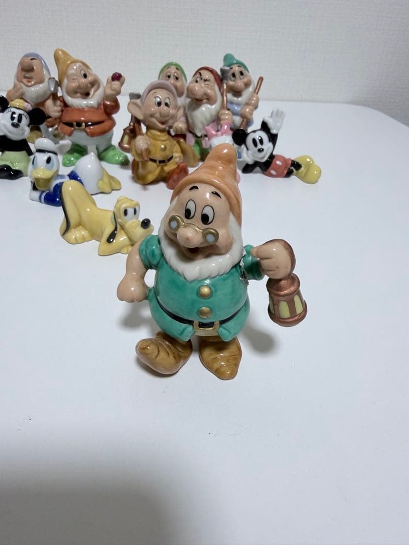 ディズニー 陶器 レトロ レア七人の小人 フィギュア 12体セット