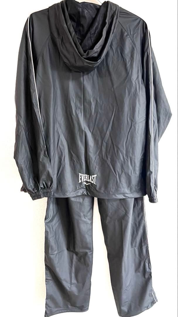 美品EVERLAST エバーラスト フィットネス サウナスーツ上下 セットアップ