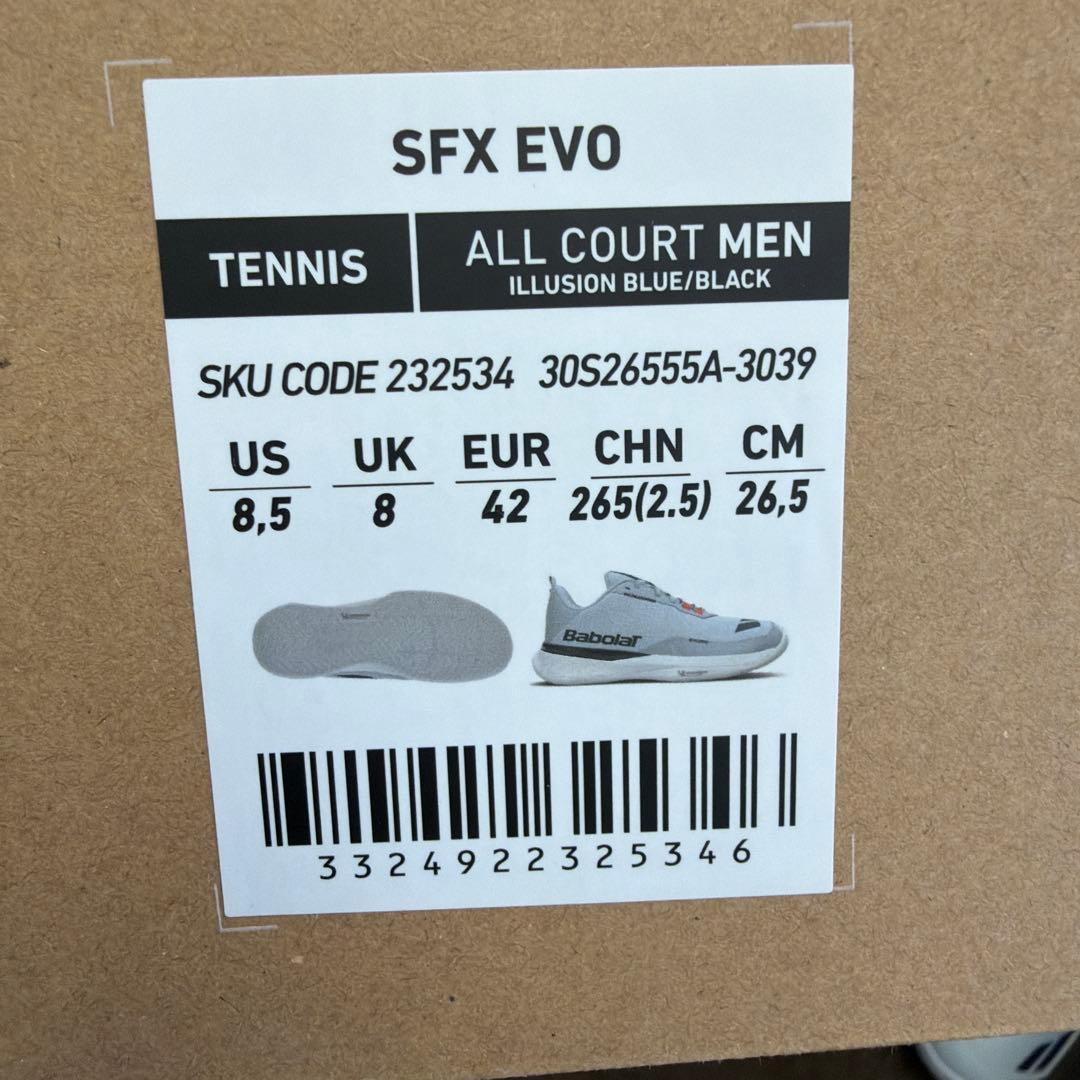 Babolat SFX EVO ALL COURT MEN 新品　26.5cm