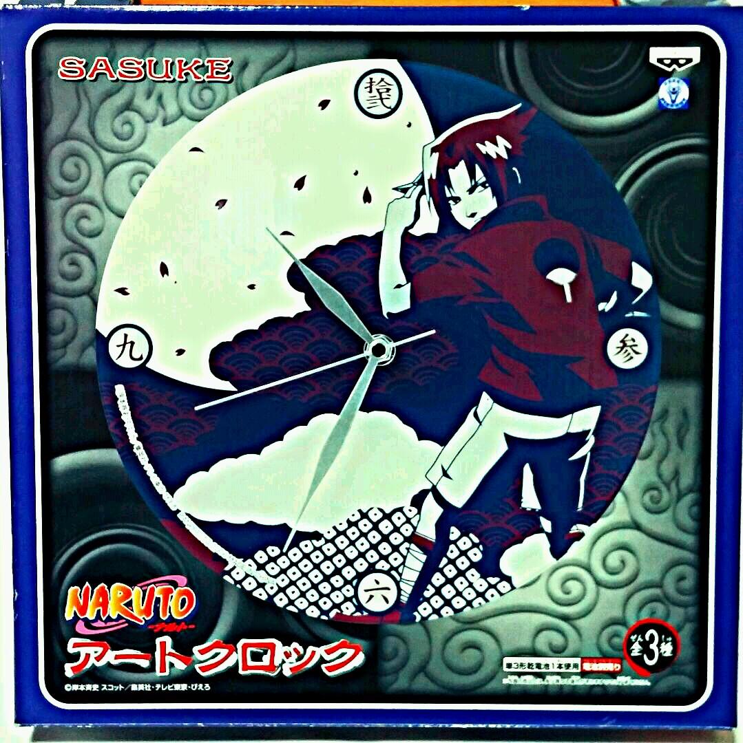 NARUTO　ナルト　カカシ　サスケ　アートクロック　全３種類